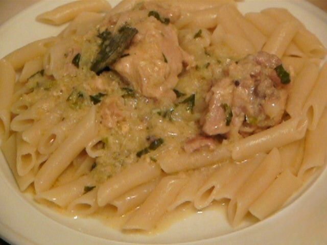 Курица в сметане по-кабардински 