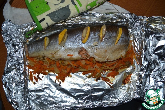 Запеченная горбуша с лимоном