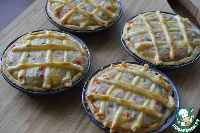 Тарт с тунцом и болгарским перцем