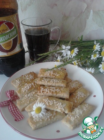 Crispy cookies with sesame seeds