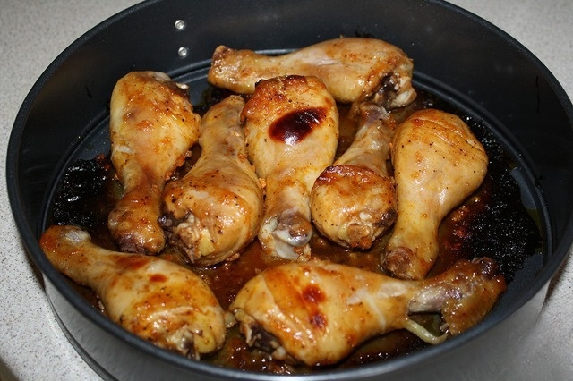 Куриные ножки в лимонном соусе