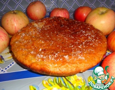 Honey-coconut tart with buckwheat cereal