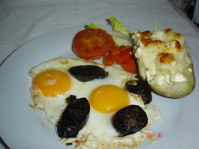 Marcia fried with eggs