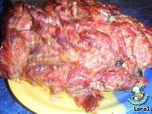 Свиная шейка, фаршированная, под пикантным маринадом