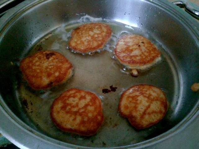 Pancakes from caviar carp