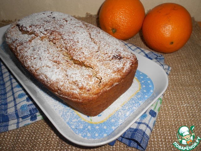 Постный апельсиновый кекс
