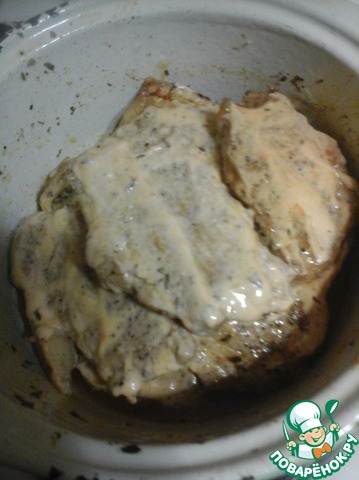 Pork chops in cucumber pickle