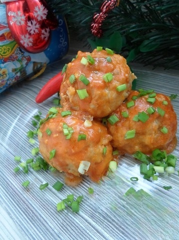 Острые фрикадельки с грибами
