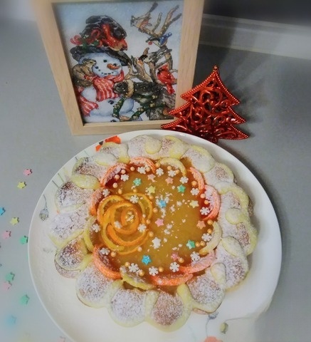 Мандариново-лимонный пирог