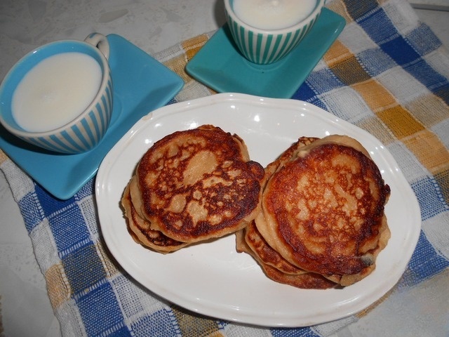 Buckwheat cottage cheese pancakes