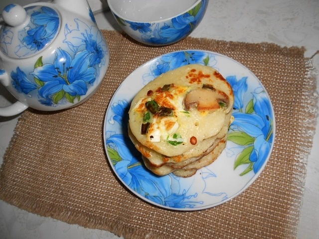 Pancakes with mushroom pripek