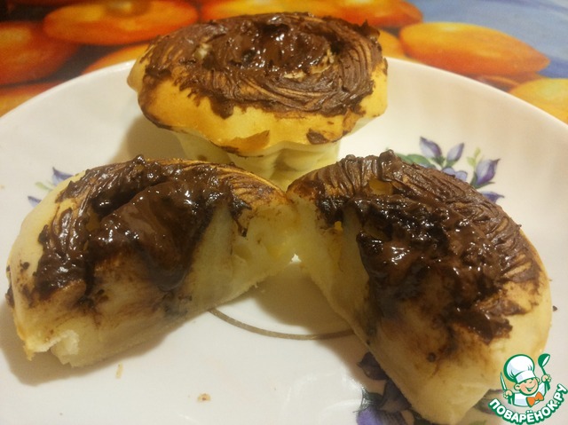Кексы с бананом и шоколадом
