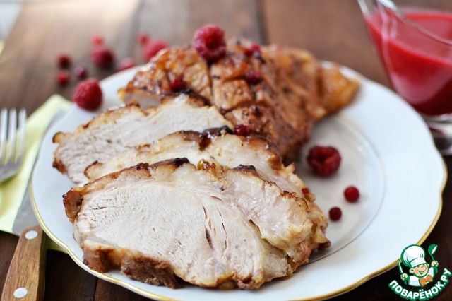Pork with berries