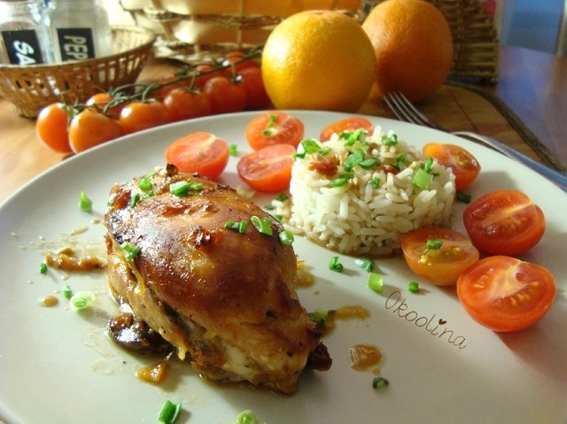 Chicken breast with orange-soy marinade
