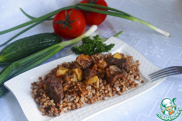 Buckwheat with beef 