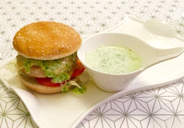 Chicken Burger with pineapple