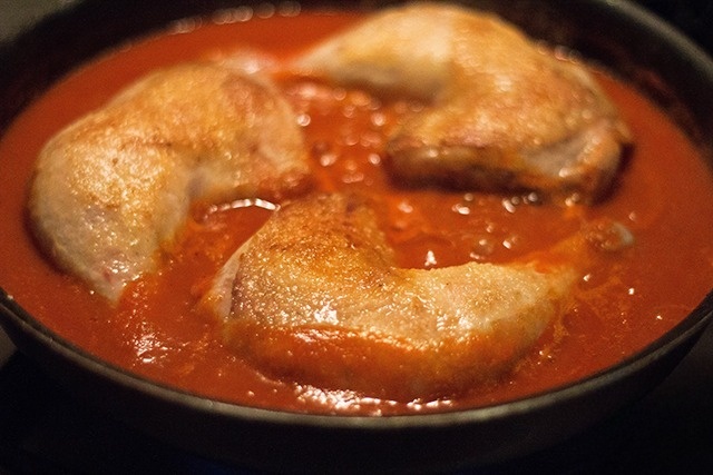 The chicken with smoked paprika