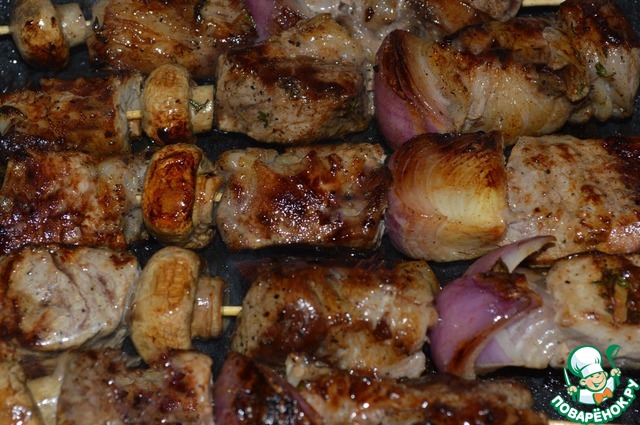 Pork kebabs