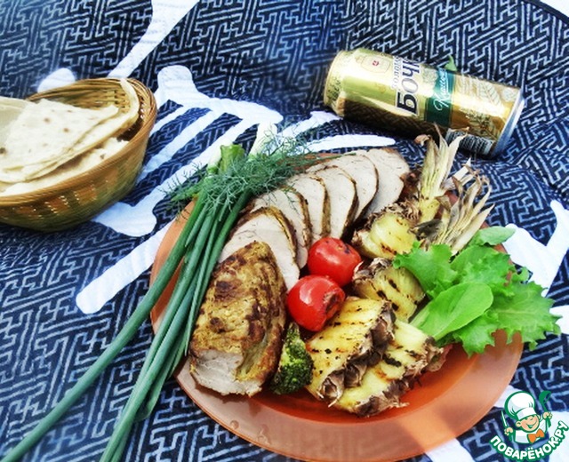 Pork tenderloin on the grill