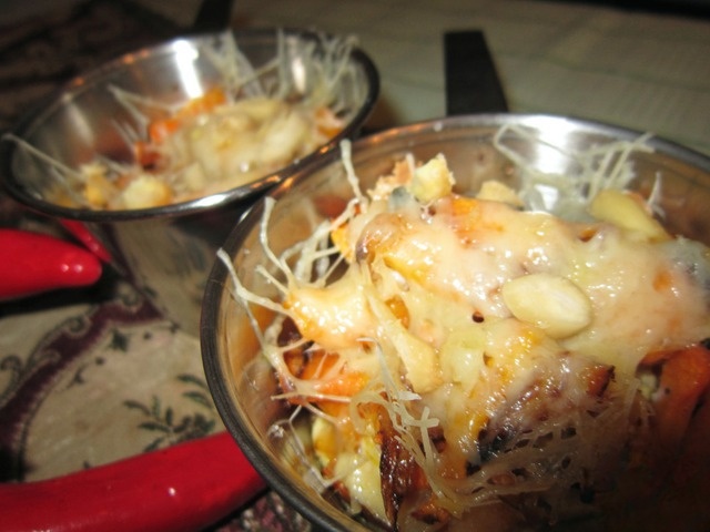 Гратен морковный с миндалем