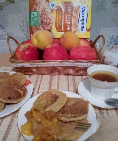 Carrot-buckwheat pancakes for protein