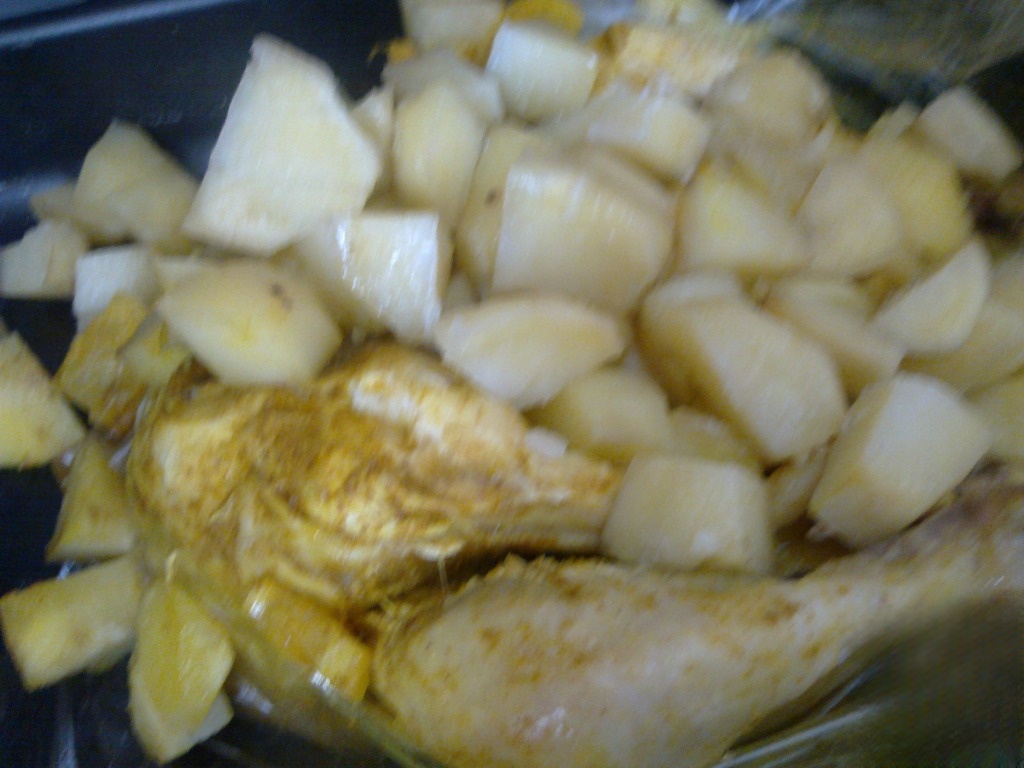 Лимонная курочка в пакете