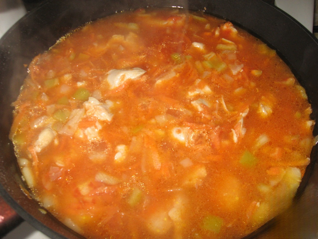 Куриное филе с овощами