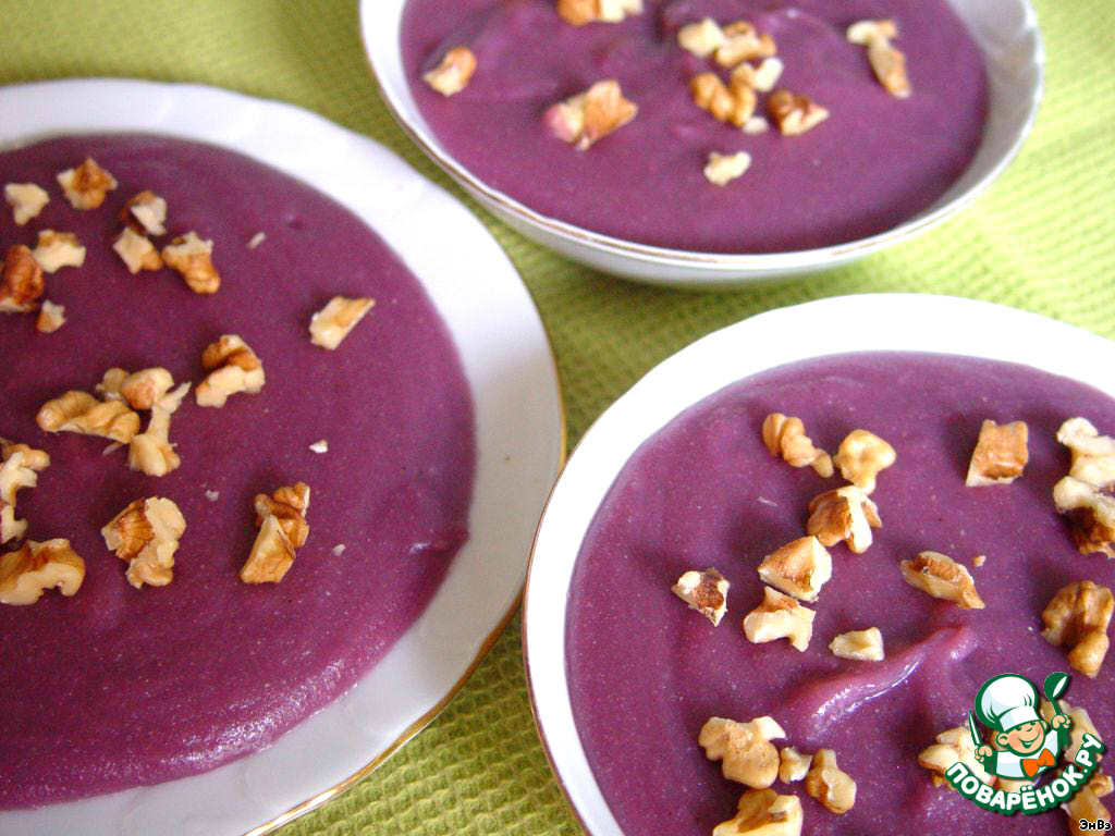 A dessert made from grape juice 