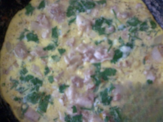 The omelette is delicious