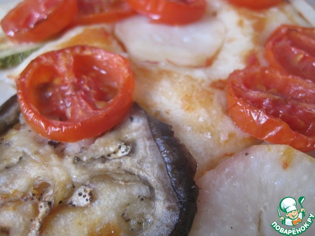 Постная лепешка с овощами