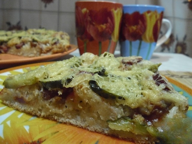 Pizza on lean yeast dough