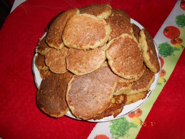 Squash-potato pancakes