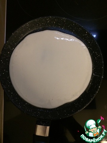 Pancakes with soy cream