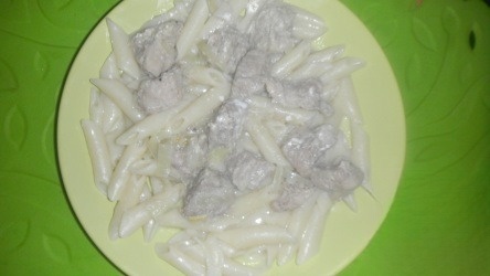 Pork braised with orange peels