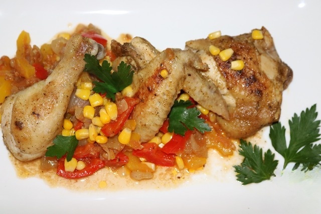 Chicken with vegetables 