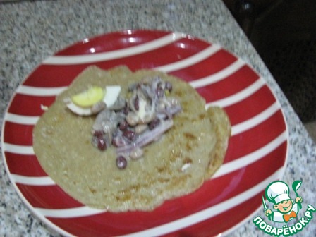 Pancakes of three flour types
