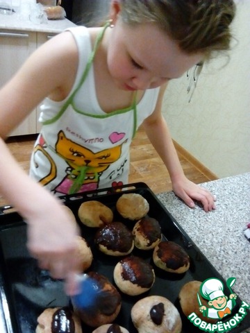 Banana muffins chocolate