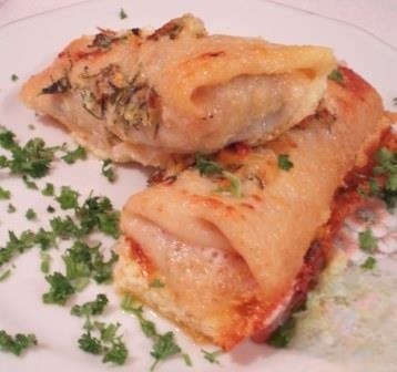 Pancakes with spring stuffing