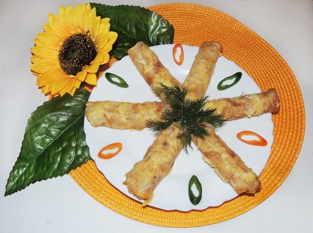 Pancakes in the style of 