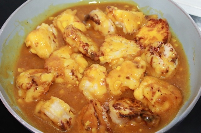 Cauliflower in orange sauce