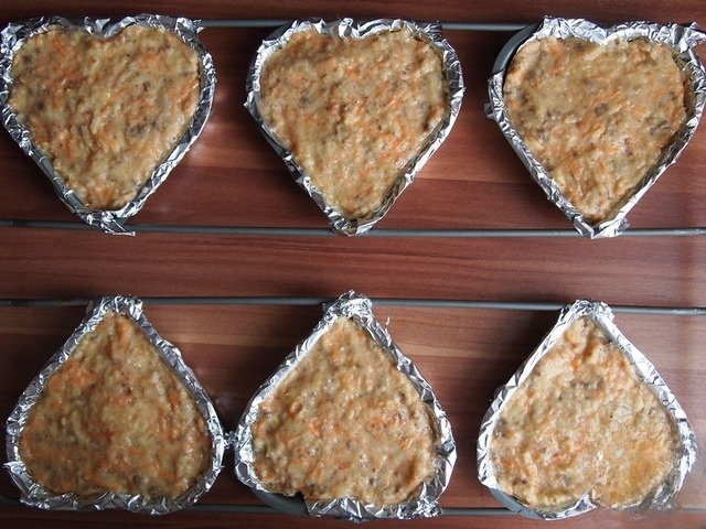 Vegetable cakes with lentils