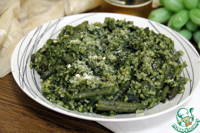 Green risotto