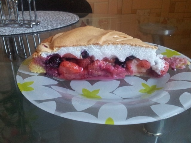 Клубнично-черничный тарт