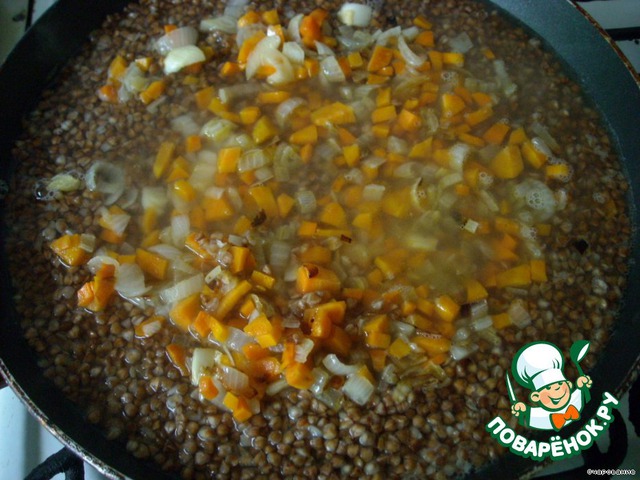 Side dish of buckwheat