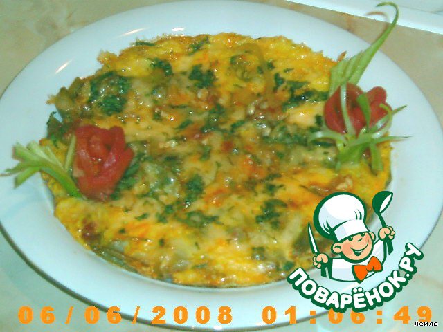 Фасолевая запеканка