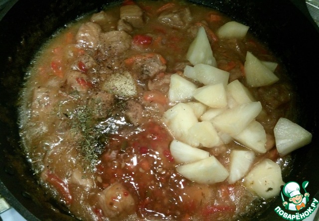 Свинина в имбирном соусе