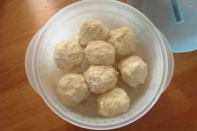 Chicken hedgehogs out of the microwave