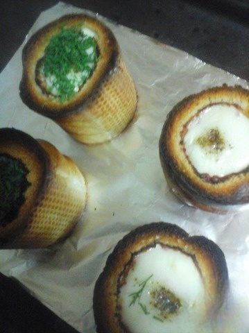 Scrambled eggs in Yasnaya Polyana