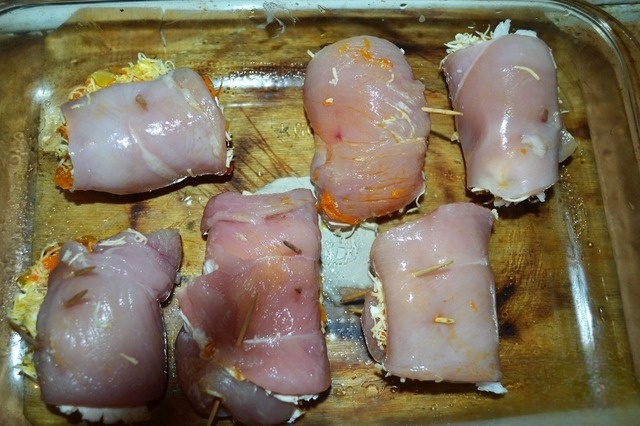 Рулетики из курицы 