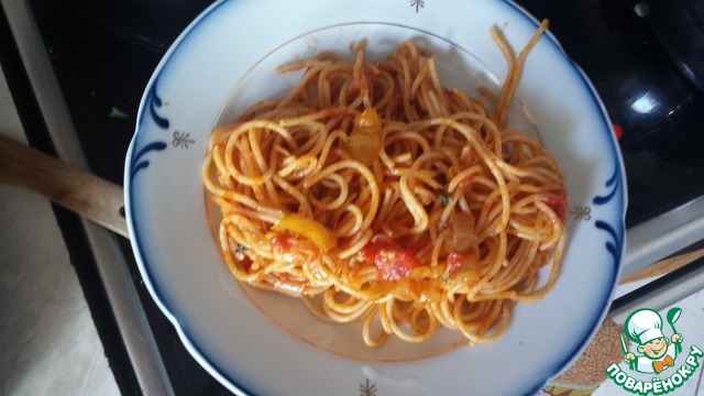 Pasta with bell peppers